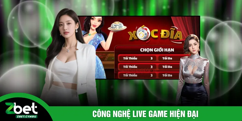 Công nghệ live game hiện đại