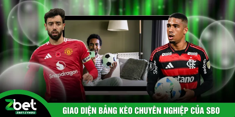 Giao diện bảng kèo chuyên nghiệp của SBO