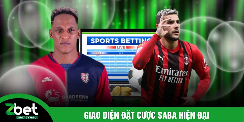 Giao diện đặt cược Saba hiện đại